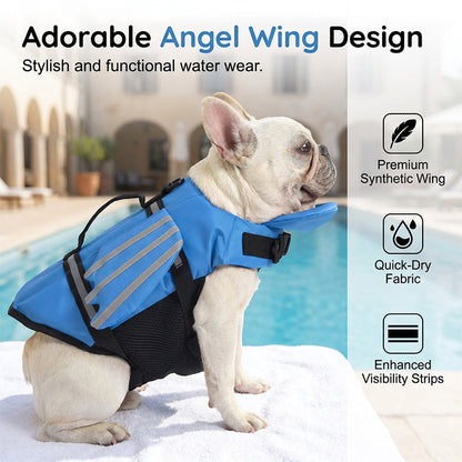 Reflective Angel Wing Dog Life Jacket
