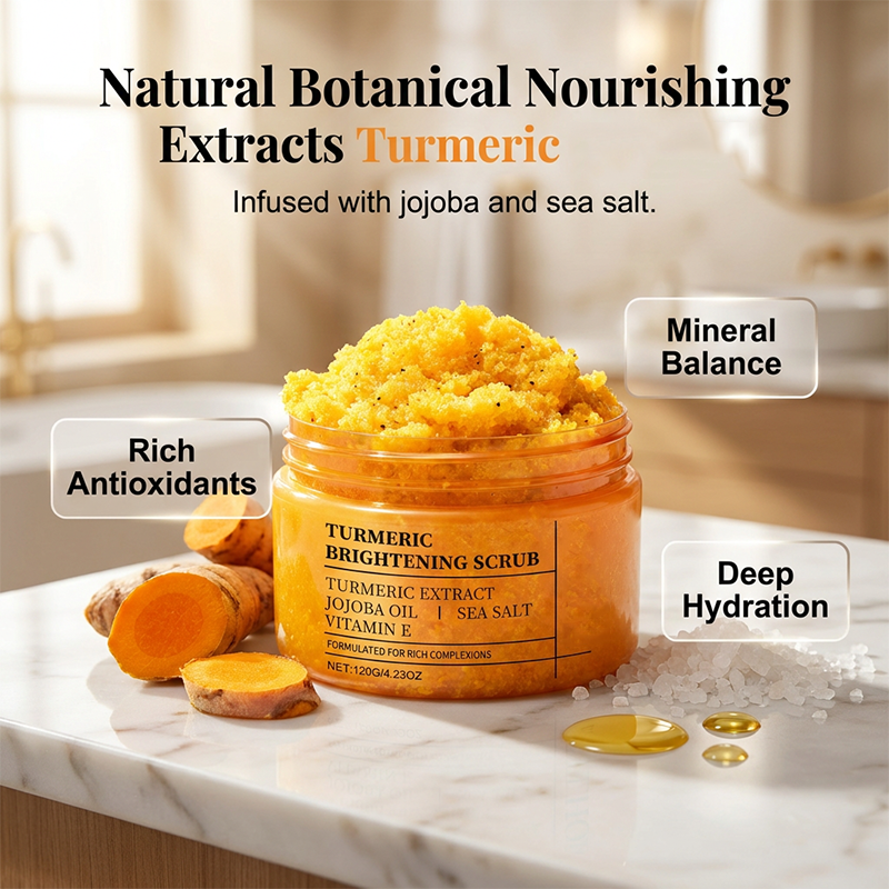 ✨Turmeric Brightening Body Scrub – Natural turmeric, jojoba oil & sea salt. Gently exfoliates dull skin – reveals radiant🧖‍♀️💛