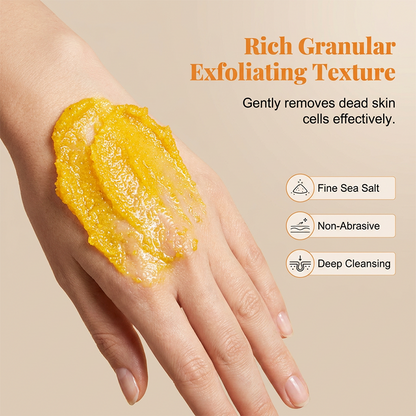 ✨Turmeric Brightening Body Scrub – Natural turmeric, jojoba oil & sea salt. Gently exfoliates dull skin – reveals radiant🧖‍♀️💛