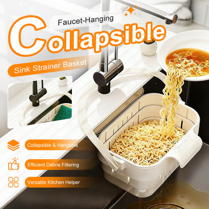 ⏳Time-Limited Special⏰Collapsible Faucet-Hanging Sink Strainer Basket