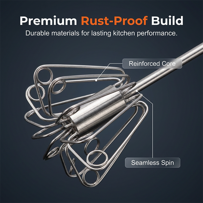 🔥BUY 1 GET 1 FREE!!🔥Stainless Steel Hand Egg Beater 🥚✨ | Effortless Whisking – No Batter Splatter, Dishwasher Safe & Built to Last 🇬🇧🔧