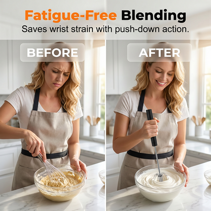 🔥BUY 1 GET 1 FREE!!🔥Stainless Steel Hand Egg Beater 🥚✨ | Effortless Whisking – No Batter Splatter, Dishwasher Safe & Built to Last 🇬🇧🔧