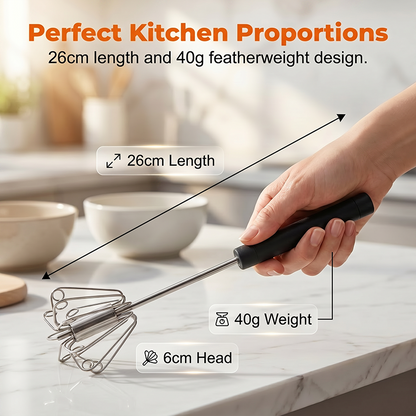 🔥BUY 1 GET 1 FREE!!🔥Stainless Steel Hand Egg Beater 🥚✨ | Effortless Whisking – No Batter Splatter, Dishwasher Safe & Built to Last 🇬🇧🔧