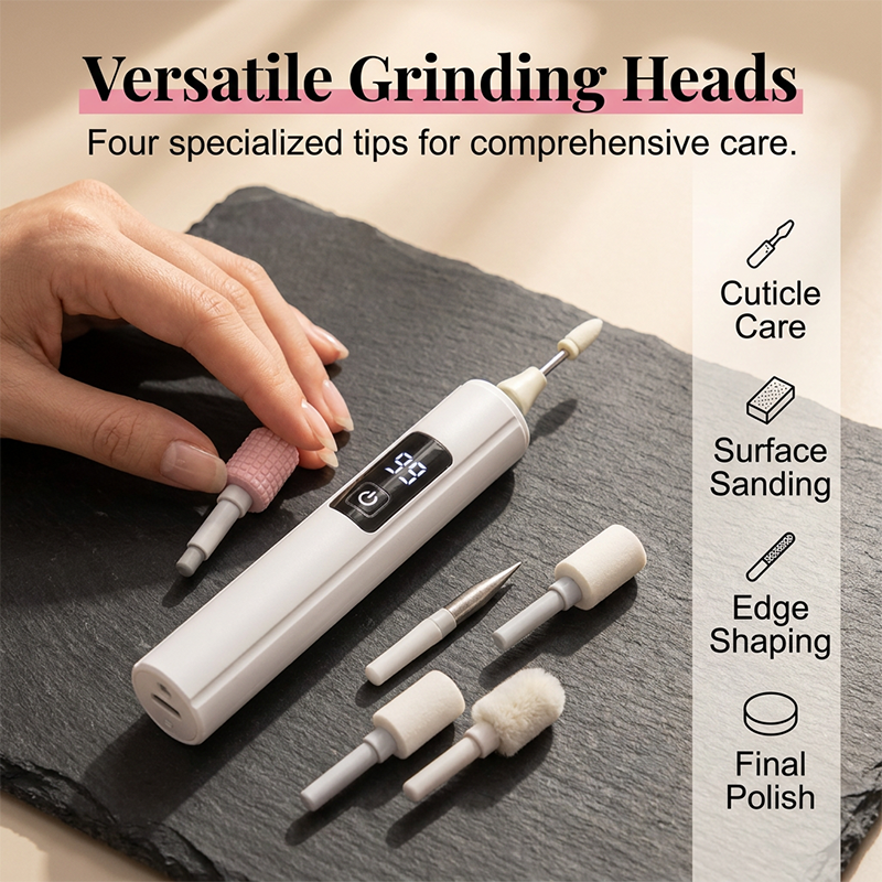 🔥50% OFF Professional Electric Nail Drill Machine, Portable Electric Nail Polisher with 4 Nail Drill Bits