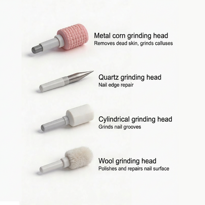 🔥50% OFF Professional Electric Nail Drill Machine, Portable Electric Nail Polisher with 4 Nail Drill Bits