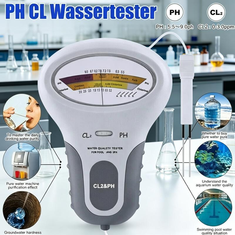💧50% Off – pH and Chlorine Tester! Accurately measures swimming pool pH and chlorine levels 🏊