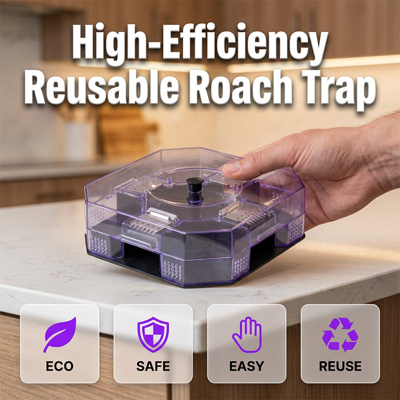 🪳 50% off! 🥳 Over 50,000 units sold in 2026! ♻️ Reusable cockroach trap – physical capture, no toxic spray required.