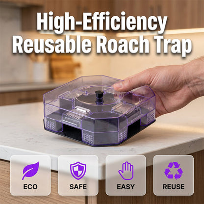 🪳 50% off! 🥳 Over 50,000 units sold in 2026! ♻️ Reusable cockroach trap – physical capture, no toxic spray required.