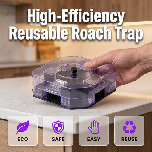 🪳 50% off! 🥳 Over 50,000 units sold in 2026! ♻️ Reusable cockroach trap – physical capture, no toxic spray required.
