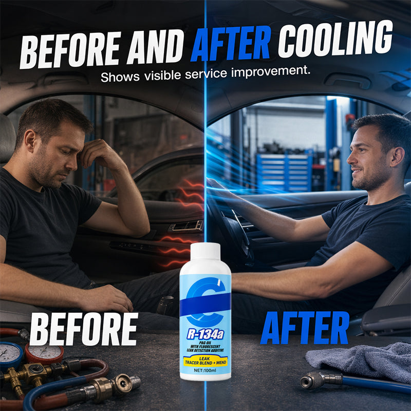 ❄️ Restore Colder Air Fast with A/C Cooling Booster & Leak Stop