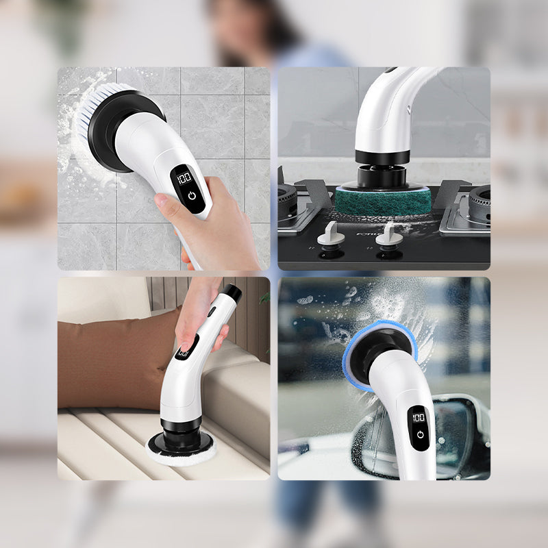 🧽8-in-1 Electric Cleaning Brush Set for Home Use