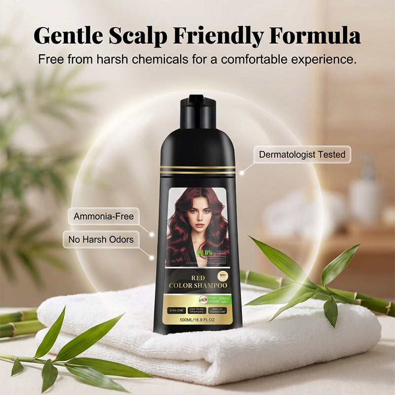 ⏳Limited-time 50% off⏰3-in-1 Hair Color Shampoo & Conditioner for Gray Coverage