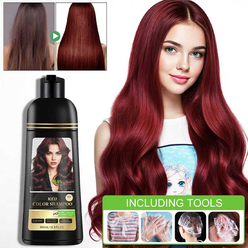 ⏳Limited-time 50% off⏰3-in-1 Hair Color Shampoo & Conditioner for Gray Coverage