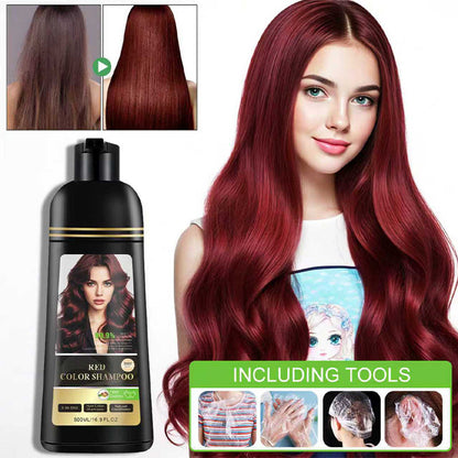⏳Limited-time 50% off⏰3-in-1 Hair Color Shampoo & Conditioner for Gray Coverage