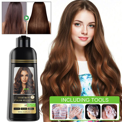 ⏳Limited-time 50% off⏰3-in-1 Hair Color Shampoo & Conditioner for Gray Coverage