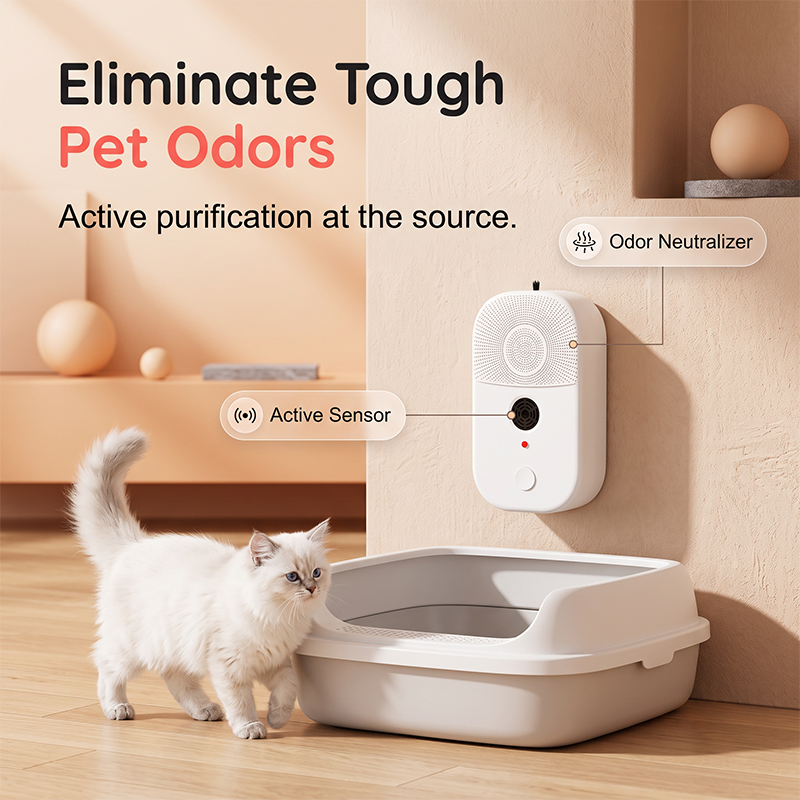 🔥Buy‑One‑Get‑One‑Free🔥2-in-1 Pet Air Purifier & Ultrasonic Mite Repellent Device