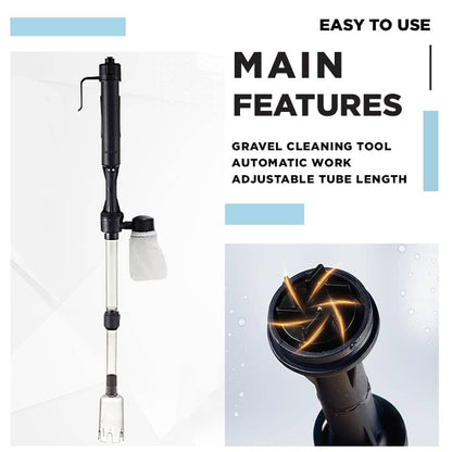 🔥First 50 customers enjoy a 50% discount for a limited time!🔥Electric aquarium substrate cleaner
