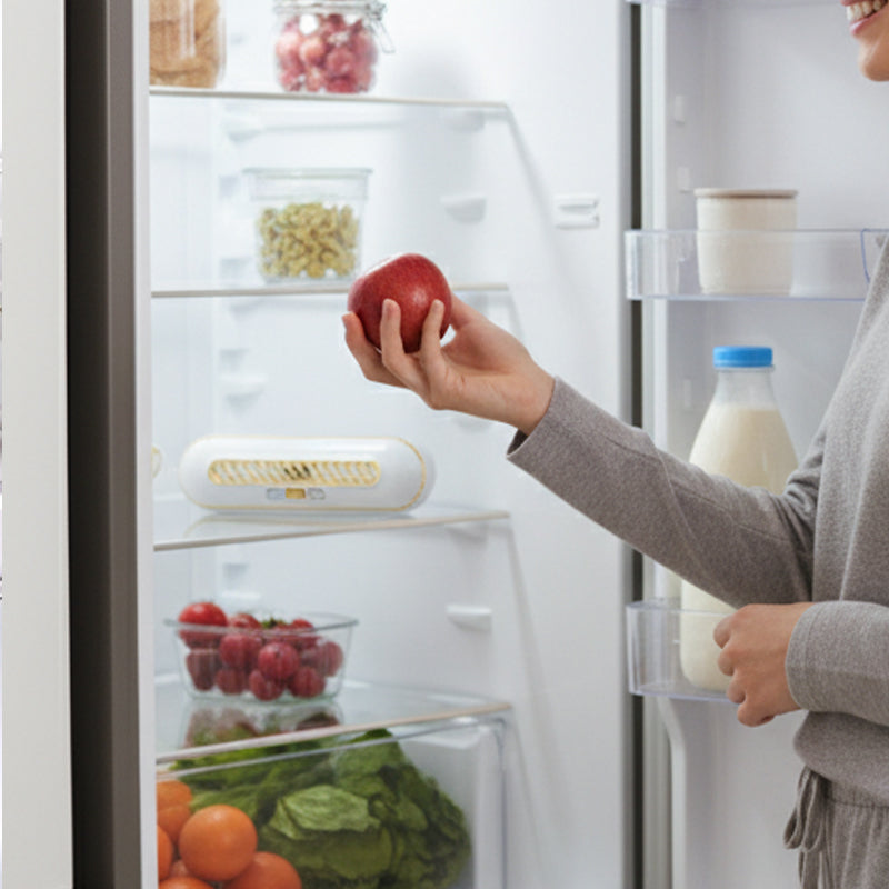 🧊 Portable Rechargeable Fridge Sterilizer – Reduce Odors & Keep Food Fresh