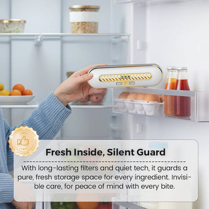 🧊 Portable Rechargeable Fridge Sterilizer – Reduce Odors & Keep Food Fresh
