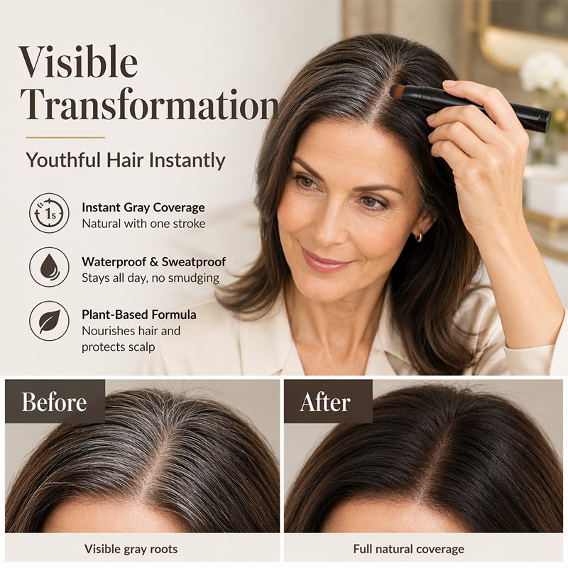 🔥Special Offer‑Buy 1 Get 1 FREE Instant Gray Hair Coverage Pen
