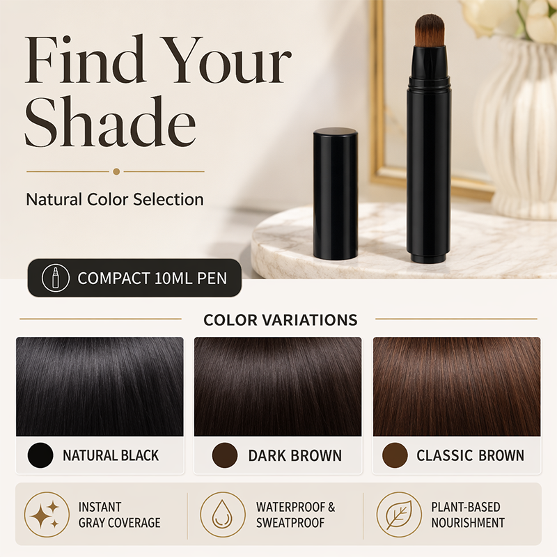 🔥Special Offer‑Buy 1 Get 1 FREE Instant Gray Hair Coverage Pen