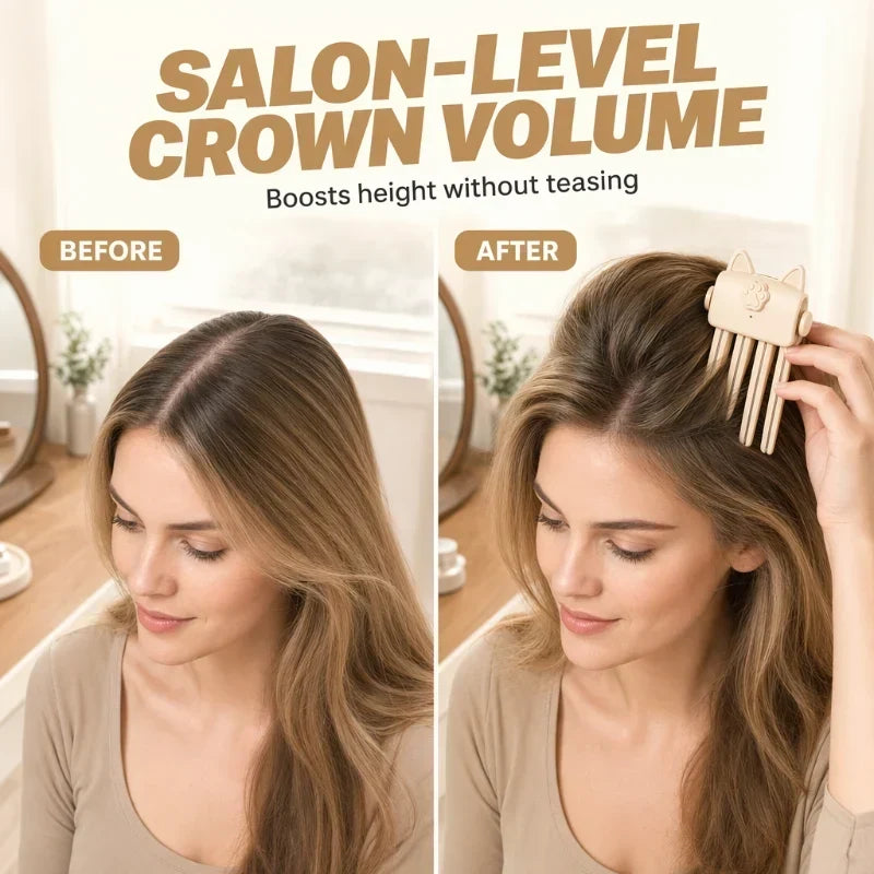 ⏳LAST DAY SALE ONLY 50%off🎉48K+ Sold 💇 Wireless Heated Volumizing Root Lift Clip, Portable Travel Hair Styling Tool for Flat Fine Hair