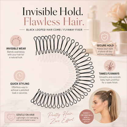 🔥6pcs/set🎁Flexible Invisible Grip Flyaway Hair Comb