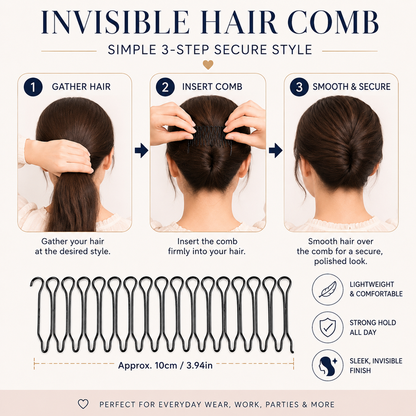 🔥6pcs/set🎁Flexible Invisible Grip Flyaway Hair Comb