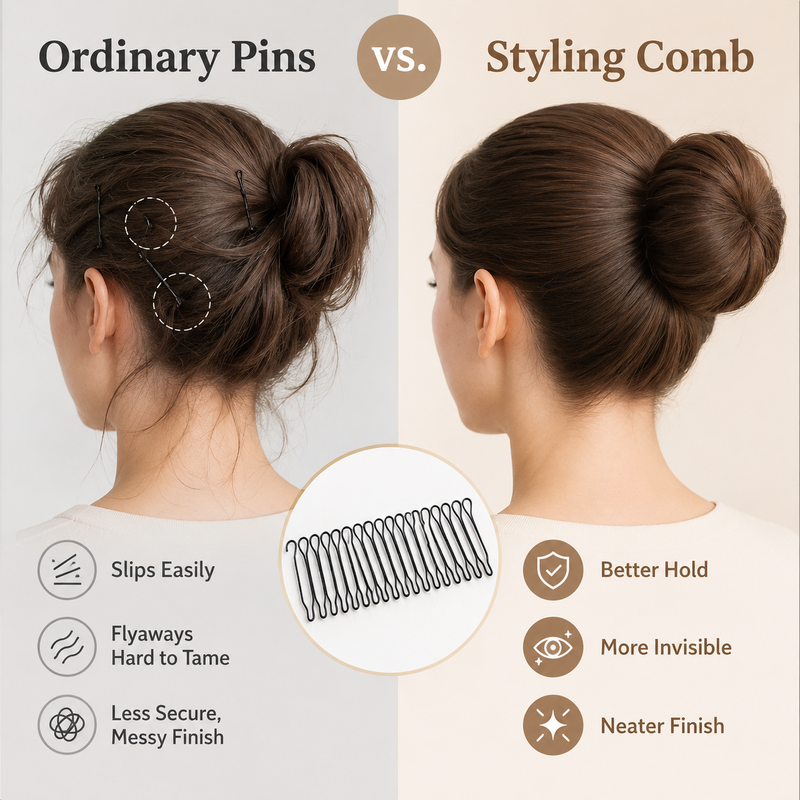 🔥6pcs/set🎁Flexible Invisible Grip Flyaway Hair Comb