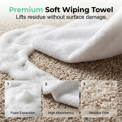 🔥Buy 1 Get 1 Free🔥 Waterless Carpet Foam Stain Remover (Towel Included)