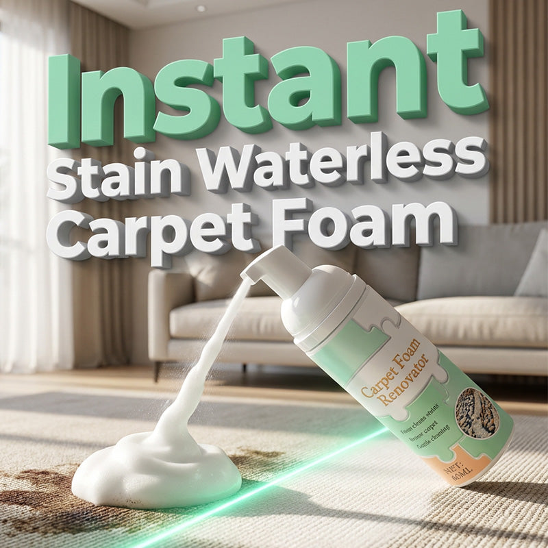 🔥Buy 1 Get 1 Free🔥 Waterless Carpet Foam Stain Remover (Towel Included)
