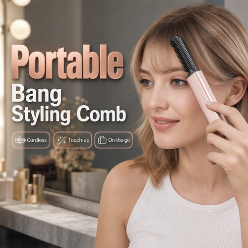 🎄Christmas Sale 50% OFF💁 Cordless Mini Straightening Brush – Smooth Frizzy Hair on the Go ✨
