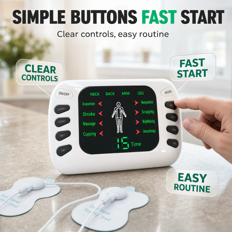 Portable Electric Massage Device for Fatigue Relief