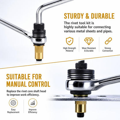 ⏳Limited-time 50% off⏰M3 to M12 Rivet Nut Tool Kit