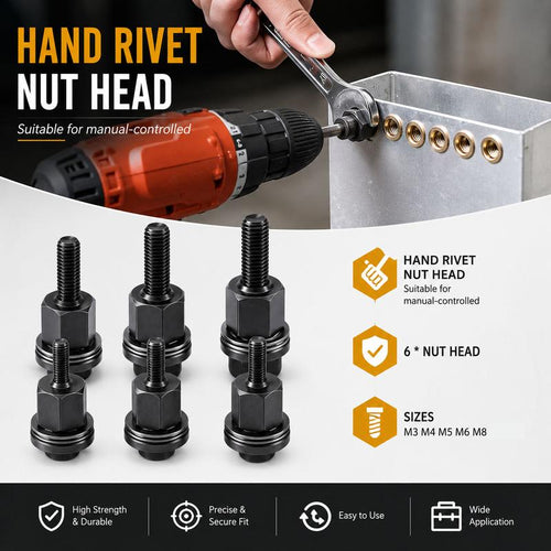 ⏳Limited-time 50% off⏰M3 to M12 Rivet Nut Tool Kit