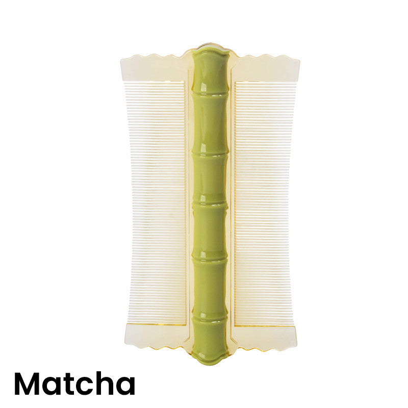 🎋 🌿 Bamboo Double-Sided Fine-Tooth Comb