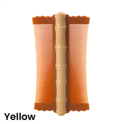 🎋 🌿 Bamboo Double-Sided Fine-Tooth Comb