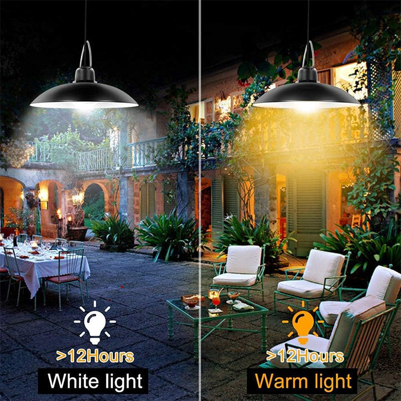 Solar Powered Retro Pendant Light