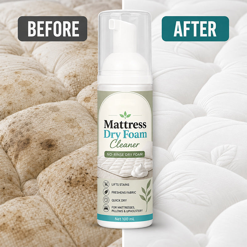 💕Buy 2 Get 1 Free🎁No-Rinse Mattress Dry Foam Cleaner‑Deep Stain Remover Foam Spray🛏️