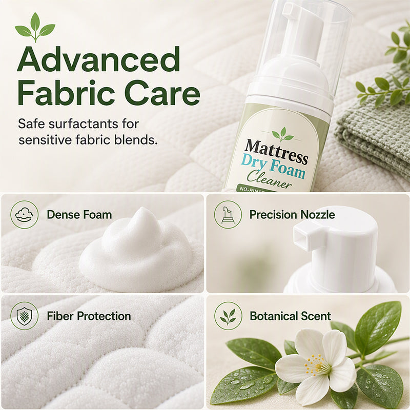 💕Buy 2 Get 1 Free🎁No-Rinse Mattress Dry Foam Cleaner‑Deep Stain Remover Foam Spray🛏️