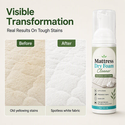 💕Buy 2 Get 1 Free🎁No-Rinse Mattress Dry Foam Cleaner‑Deep Stain Remover Foam Spray🛏️