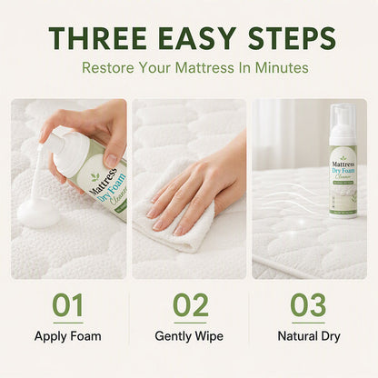 💕Buy 2 Get 1 Free🎁No-Rinse Mattress Dry Foam Cleaner‑Deep Stain Remover Foam Spray🛏️