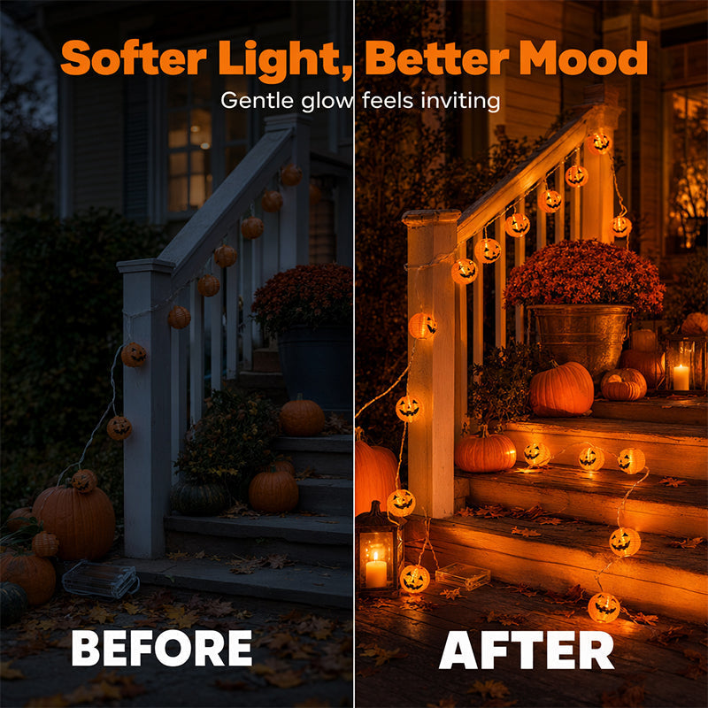🎃🍂Halloween Pumpkin String Lights