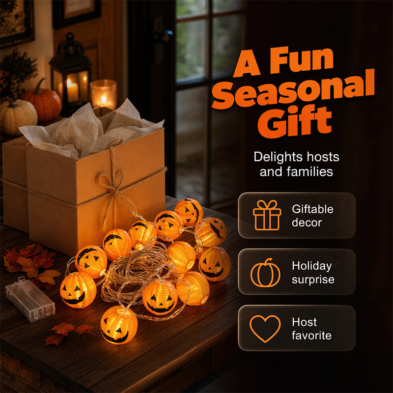 🎃🍂Halloween Pumpkin String Lights