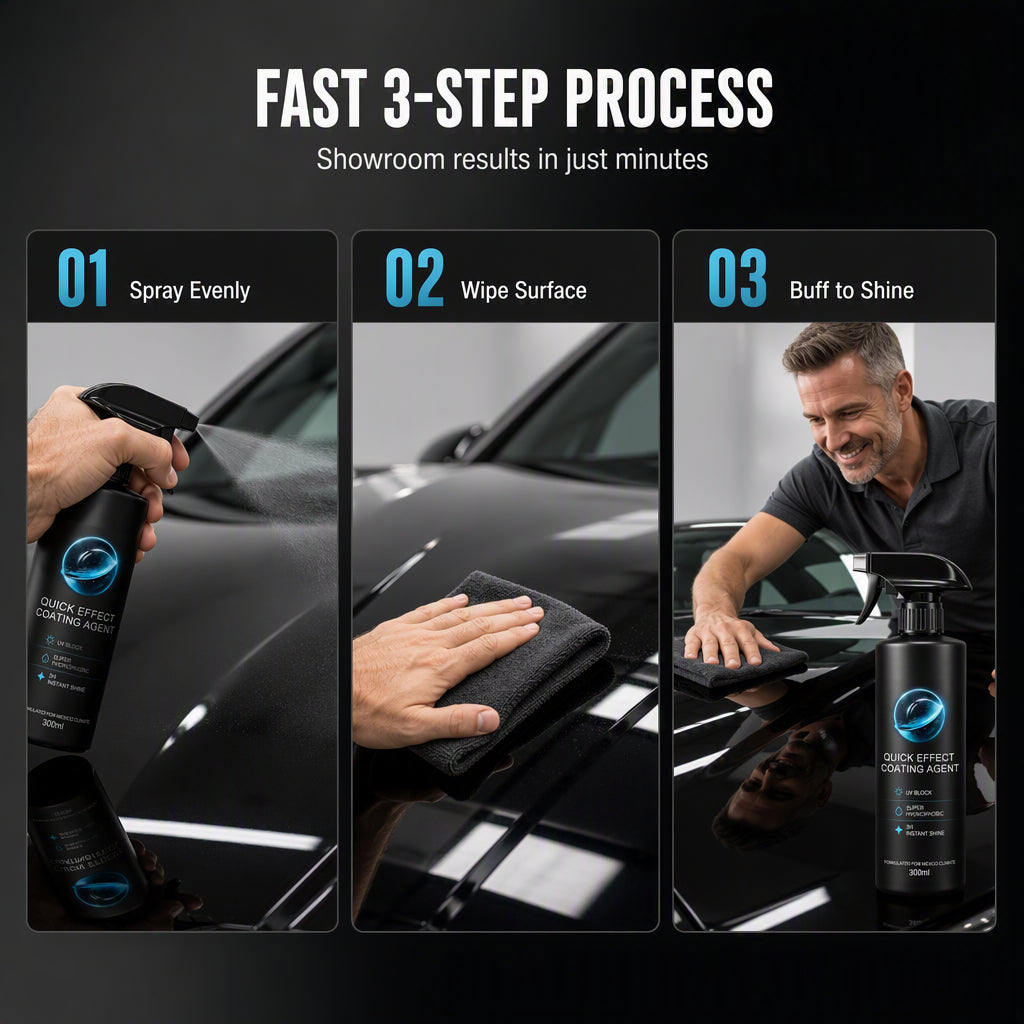📢📢50% OFF !! ⏰Quick Shine Car Coating Spray