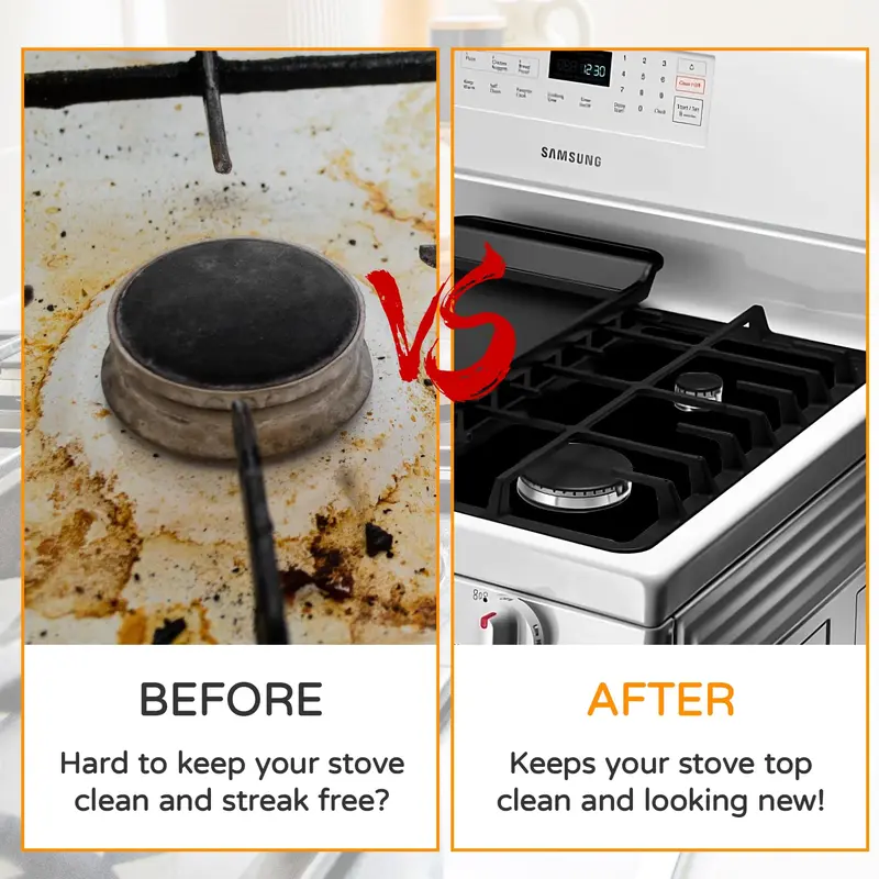 🎉 2026 Sale — Over 21,000 Sold! 🔥 Reusable Gas Stove Burner Protectors – Heat-Resistant to 260°C, Non-Stick, Easy Clean – Keeps Your Stove Looking New! ✨
