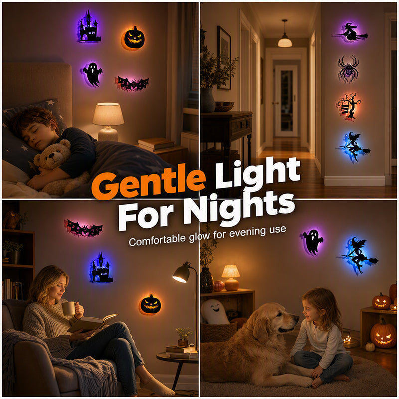 🕷️🍂🎃Halloween Glow in Dark Wall Stickers