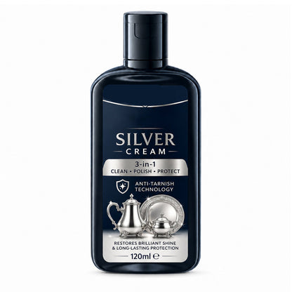 🔥Buy 3 Get 2 Free🔥Anti‑Tarnish Silver Polish Cream, 3‑in‑1 Clean Polish Protect Silver Care Cream