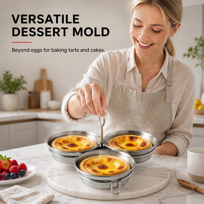 Half-price offer for the first 50 customers: 3-in-1 stainless steel boiled egg mold.