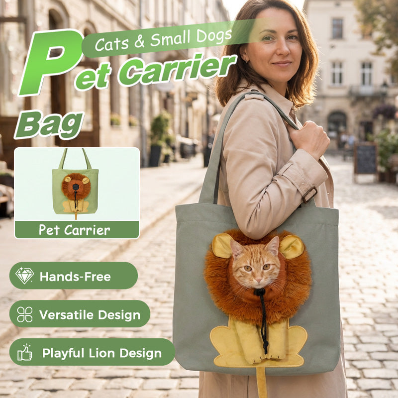 🥳HOT SALE🥳💞10K+ SOLD! Pet Carrier Bag – From £15.99! Head-out portal, lion mane design & durable canvas. Travel in style – grab yours! ✅